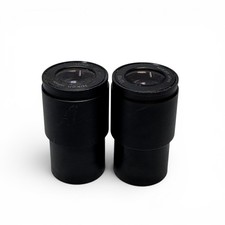 Nikon 10x/21 Microscope Eyepieces Pair Ocular Lenses w/ Reticle Japan
