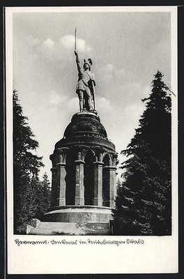 Teutoburg Forest, Hermanns Monument, Postcard 