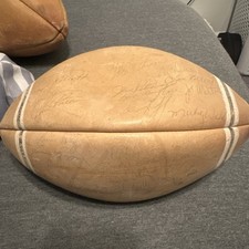 Vintage New York Giants Early 1960s Signed Football YA TITLE JIMMY PATTON 
