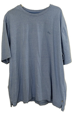Tommy Bahama Men s Blue Pinstripe Crew Neck T-Shirt- XXL Coastal Casual Resort