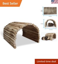 Bendable Wooden Hideout for Guinea Pigs, Chinchillas, and Ferrets - 21"x11.75"