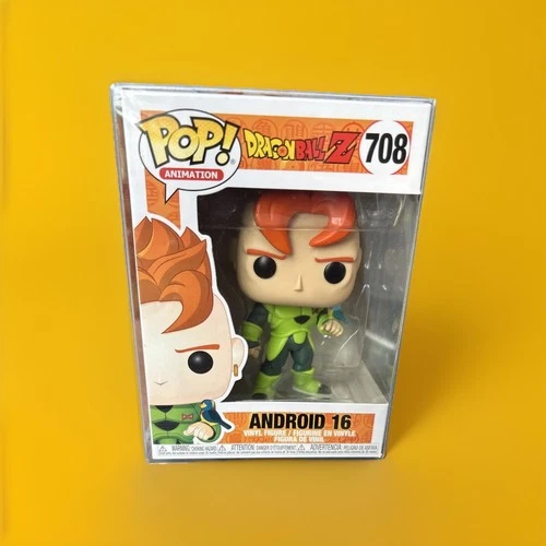 Funko Pop! Animation Dragon Ball Z Android 16 vinyl figure 708 W Protector New
