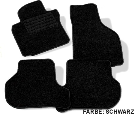 Tapis de sol sur mesure en moquette noire pour Citroën C5 après 11/2004
