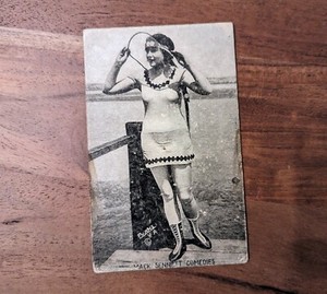 1910S MACK SENNETT COMEDIES EVANS LA BATHING BEAUTY ARCADE EXHIBIT POST CARD #7