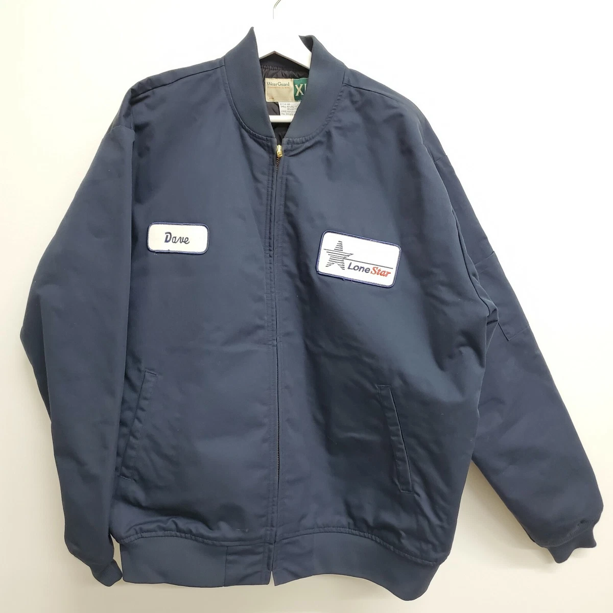 DAVE Vintage 90 s Worker Work Jacket Lone Star Delivery Man XL
