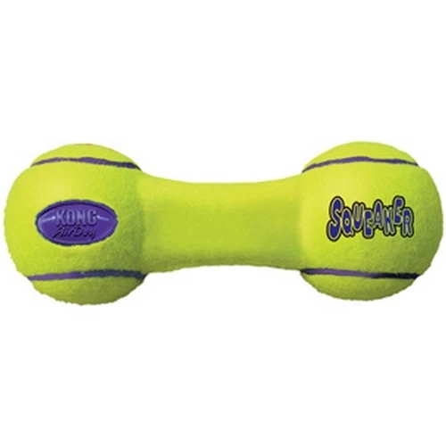 KONG Hundespielzeug KONG Squeaker DUMBBELL AIR DOG S Gelb aus Filz - Bild 1 von 1