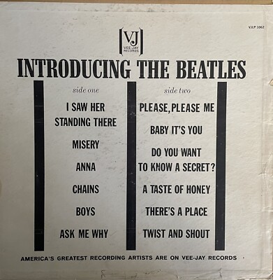 THE BEATLES LP 'INTRODUCING' VJLP 1062 VINTAGE! RARE! 63-3403