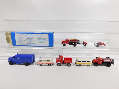 CG304-0,5 #6x Roco H0 / 1:87 Fw / THW / Asb-Krankenwagen: 1337 etc,Mint + 1x Box - Picture 2 of 3