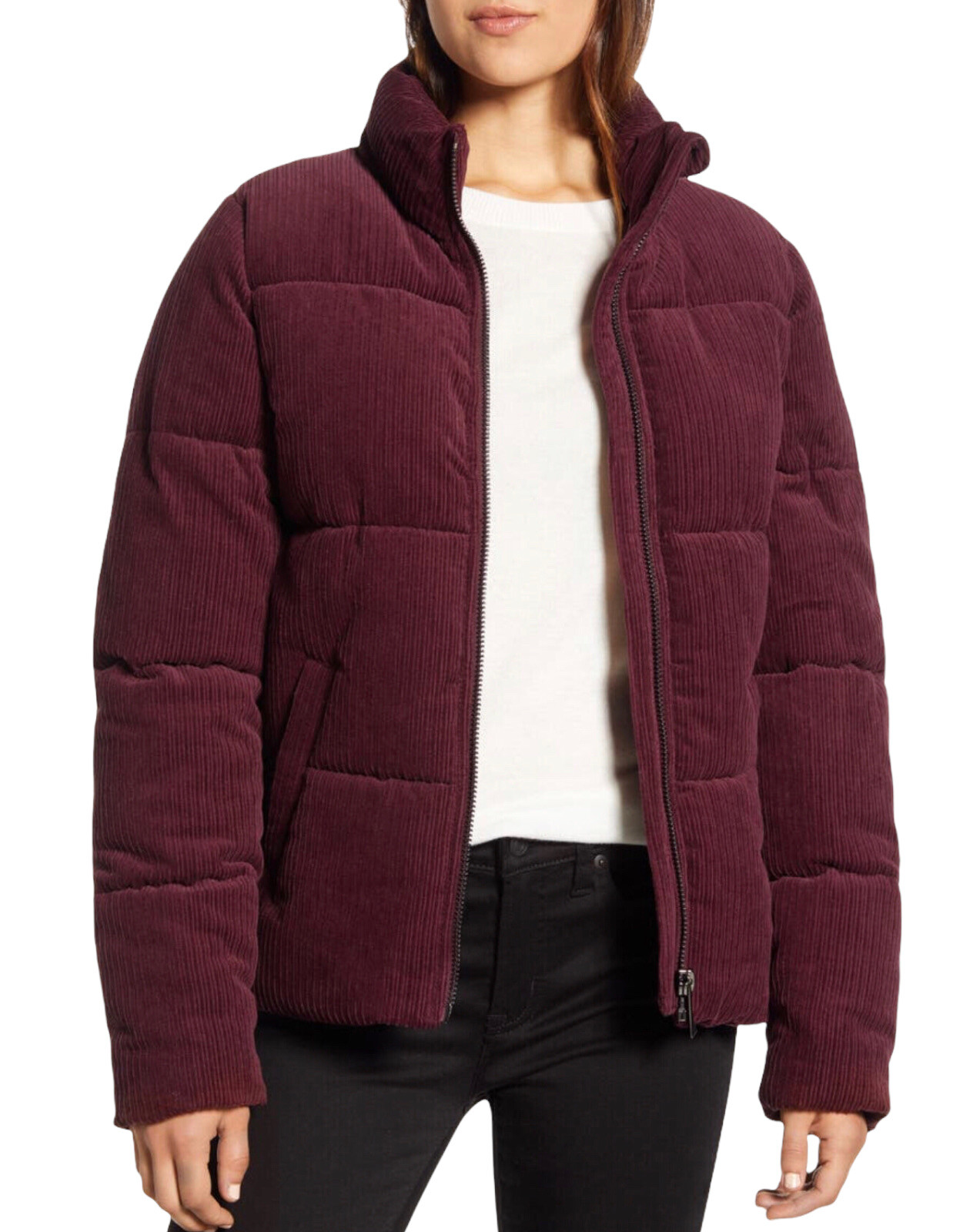 Quilt Corduroy Puffer Coat Size 