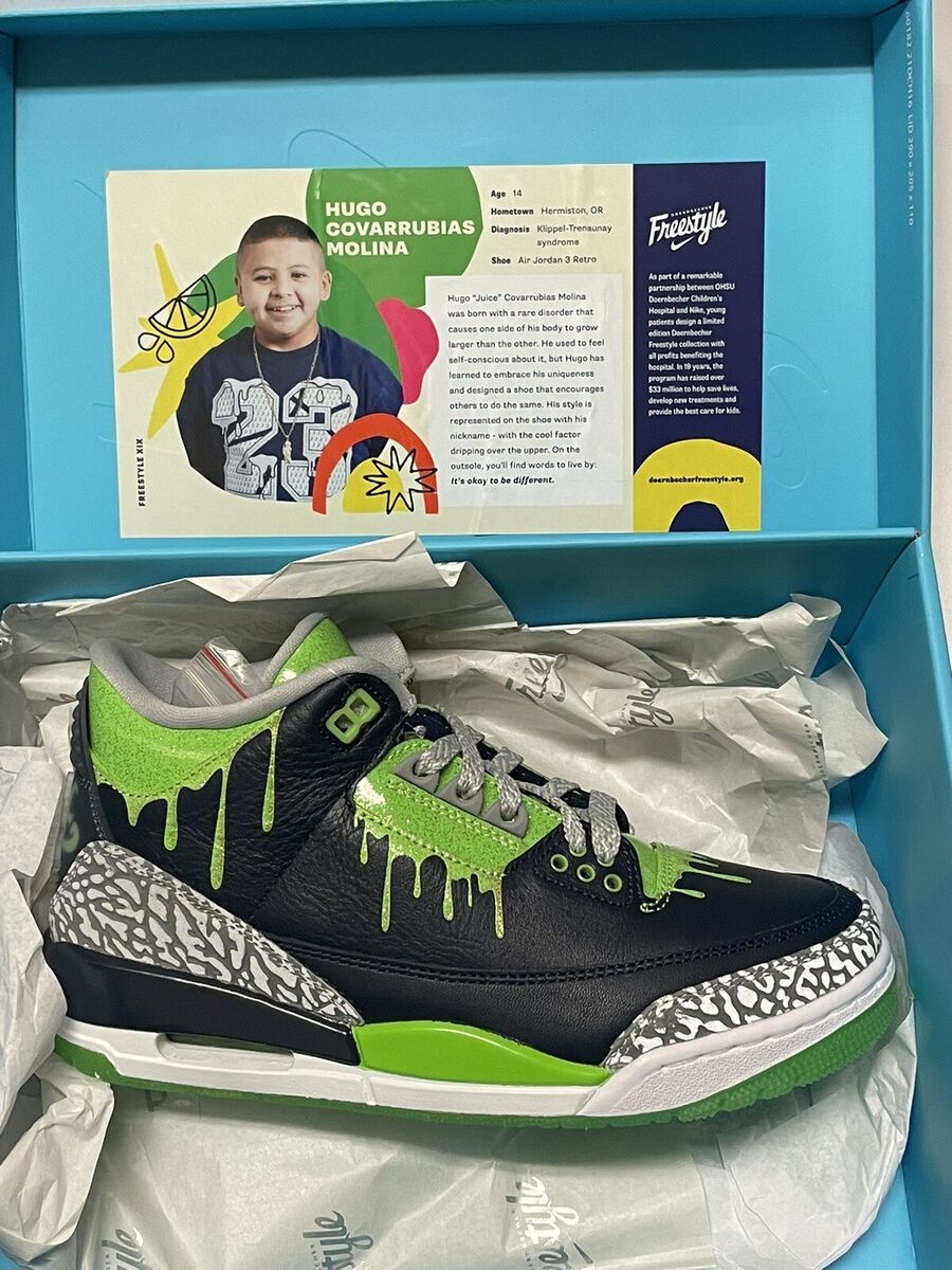 Nike Air Jordan 3 Doernbecher Hugo 2023 FZ3030-919 Men's Nike Air Jordan 3 Doernbecher Hugo 2023 FZ3030-919 Men's