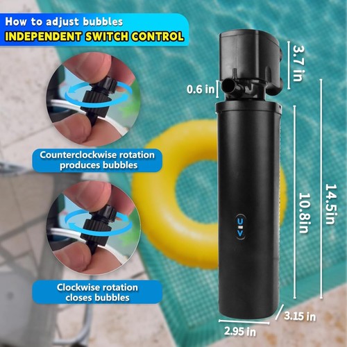 600GPH UV Aquarium Filter for 75-300 Gal Tank, Large Fish Turtle Tank Green W... - Picture 7 of 10