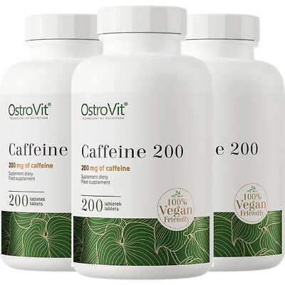 CAFFEINE 200 MG - 200-400 Tabletten - Sehr große Dosis Koffein, Erregung, Fokus