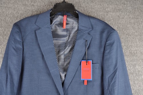 BNWT Zanetti Alessio ZNT18 Mens Slim Fit Blue Suit Blazer (42R) Jacket - Picture 2 of 4