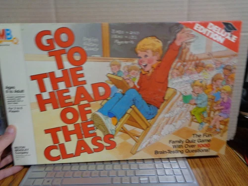 Vintage 1986 Milton Bradley Go To the Head of the Class Deluxe Edition Complete