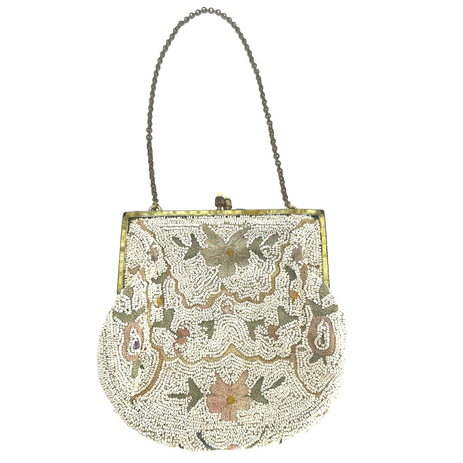 Evening Bags White Vintage 1920s Decade