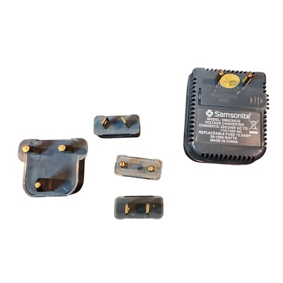 Samsonite Converter Adaptor Kit #6235 Voltage Converter w/ Intl Plug Set