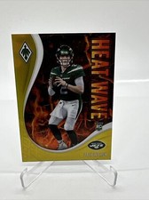 2021 PANINI PHOENIX ZACH WILSON HEAT YELLOW WAVE RC /75 JETS