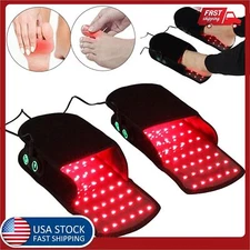2 LED Infrared Red Light Therapy for Foot Neuropathy Joint Slippers Pain Relief