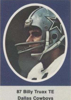 1972 Sunoco NFL Action Player Stamps - Billy Truax for sale online | eBay