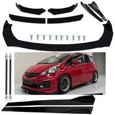 Front Rear Bumper Lip Spoiler Body Kit Splitter Side Skirts For Honda Fit G