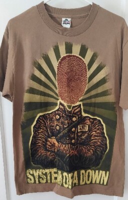  System Of A Down All Over Print T-Shirt Size Medium