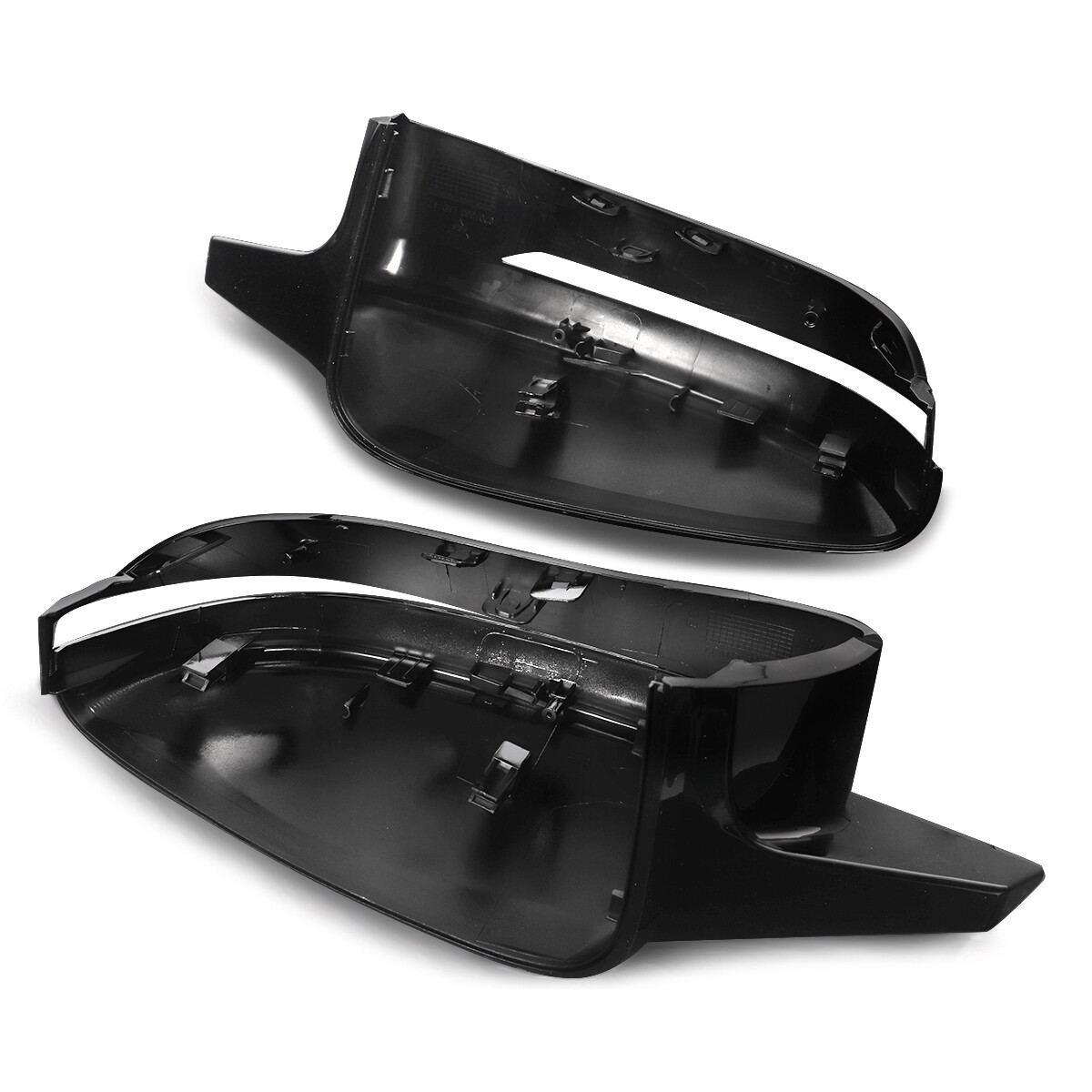 M Style Mirror Cover Caps For BMW 5 Series G30 G31 530i 540i 2017+ Glossy Black