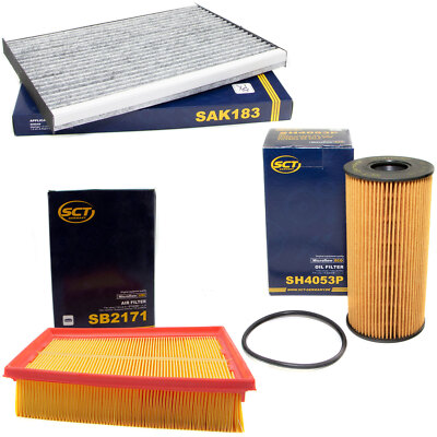 Inspektionspaket Filterset SCT für Nissan X-Trail Qashqai +2 Qashqai II 1.6 2.0