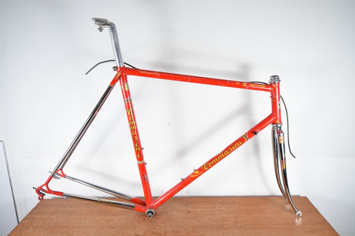 Vintage Tommasini Super Prestige Road Bike Frame 58cm Vintage Tommasini Super Prestige Road Bike Frame 58cm