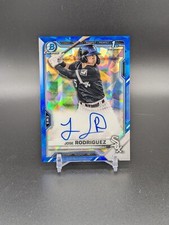 Jose Rodriguez White Sox 2021 Bowman Chrome Sapphire Auto #BSPA-JRO 