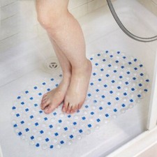 Bathroom Non-Slip Shower Mat Tub Floor Pad with Suction Cups Carpet Rug