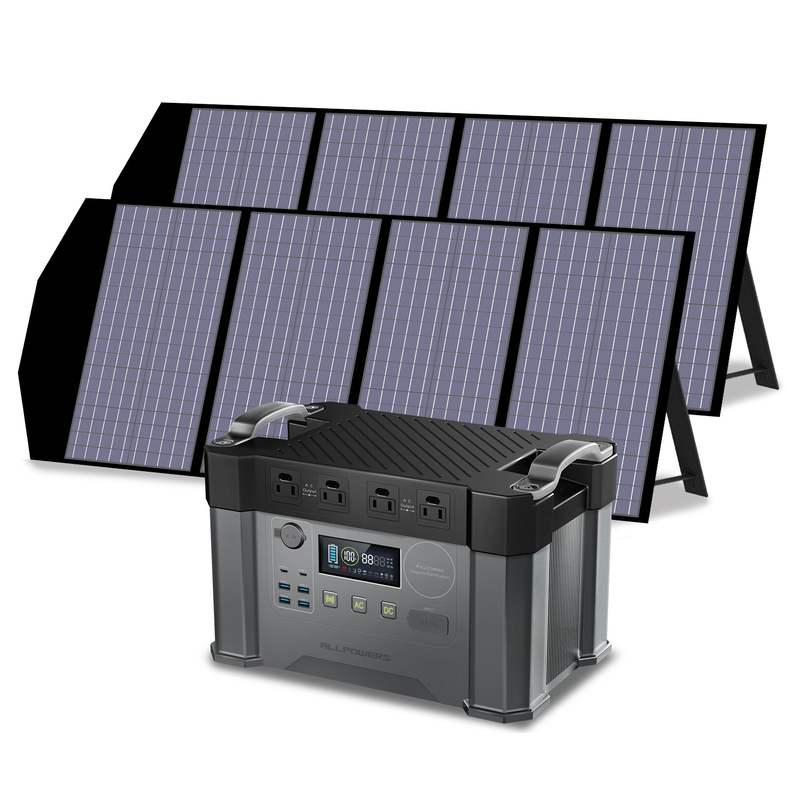 ALLPOWERS 2400W Portable Power Station Generator RV With 2X 