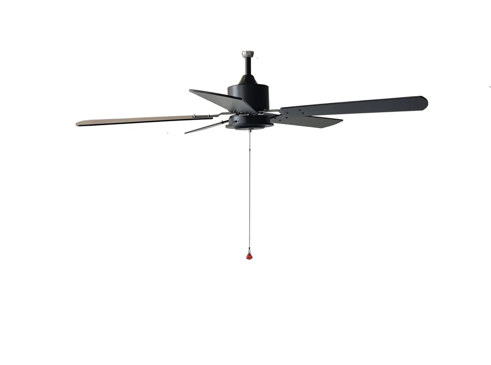52" outdoor wooden solar ceiling fan 40W solar panel for porches patios gazebos - Image 4 of 4