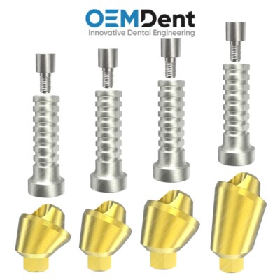 Angulated Multi Unit 1.4 Titanium Sleeve Set 30° Cortex  Compatible Int Hex