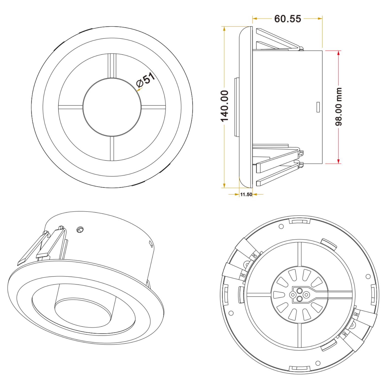 AirTech Powerful Inline Bathroom Shower Fan Kit 100mm with Timer & 3W LED Light eBay