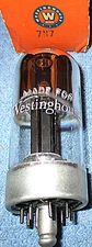 1 NOS Westinghouse 7N7 Vacuum Tube 1940's TALL BOTTLE Audio Twin Triode
