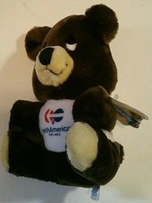 Vintage Dakin 1976 North American Van Lines 9in Plush Teddy Bear Stuffed Tags