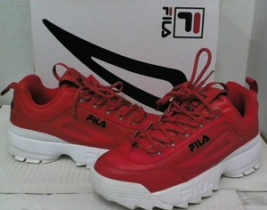 zapatos fila rojos