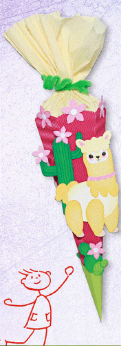 Mini Schultüte 41cm -  Geschwistertüte Schultüte - Ursus Bastelset - Bild 11 von 12