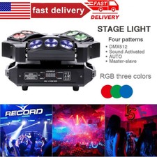240W Spider Moving Head Light RGB 9 LED DMX Stage DJ Disco Club Beam Lighting US