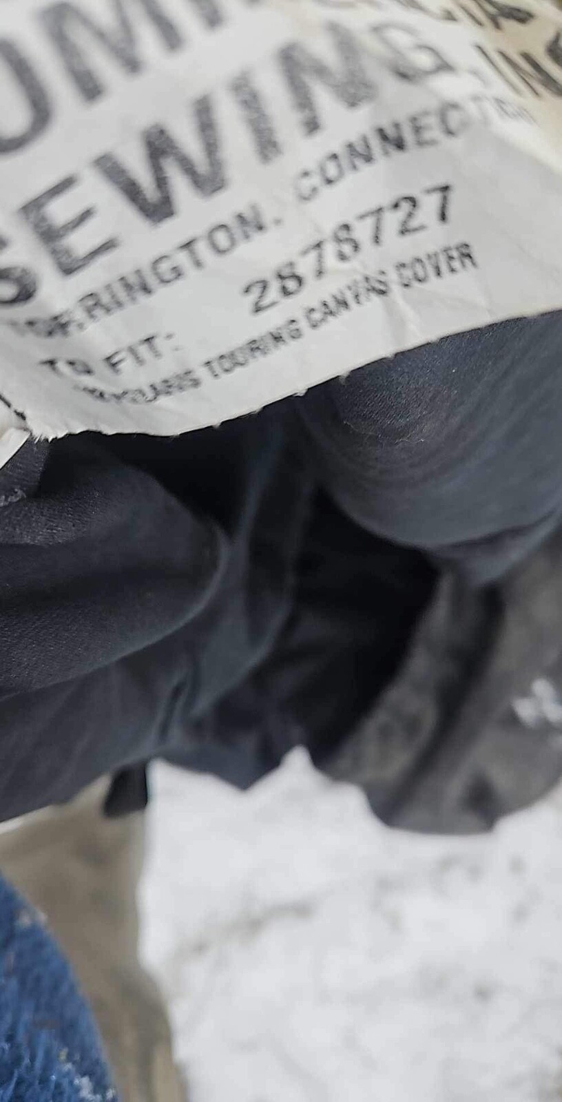 OEM POLARIS SNOWMOBILE COVER 2012 TOURING CANVAS PN 2878727 BLACK USED