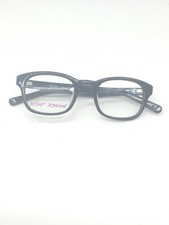 BETSEY JOHNSON “SNAP” Eyeglasses Frame Petite 46-22-144 Black Gold 