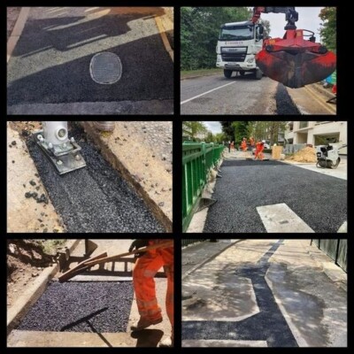 Paving team, asphalt landscaping