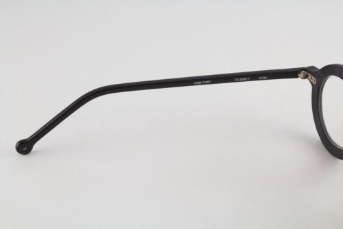 Raro Auténtico LA Eyeworks CLEMET 101M 35mm Negro Mate Monturas de Gafas Italia - Imagen 4 de 6