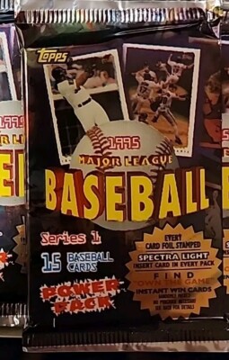 (1) 1995 Topps Series 1 MLB Baseball Power Pack (15 Cards) Factory Sealed!