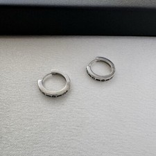 13mm Small Hoop Earrings for Men Women,Streetwear Punk Hip Hop Unisex Style