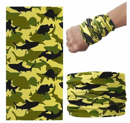 Camouflage Tube Bandanna Scarf Neck Gaiter Head Face Mask Multi-use Outdoor Cap - Picture 2 of 13