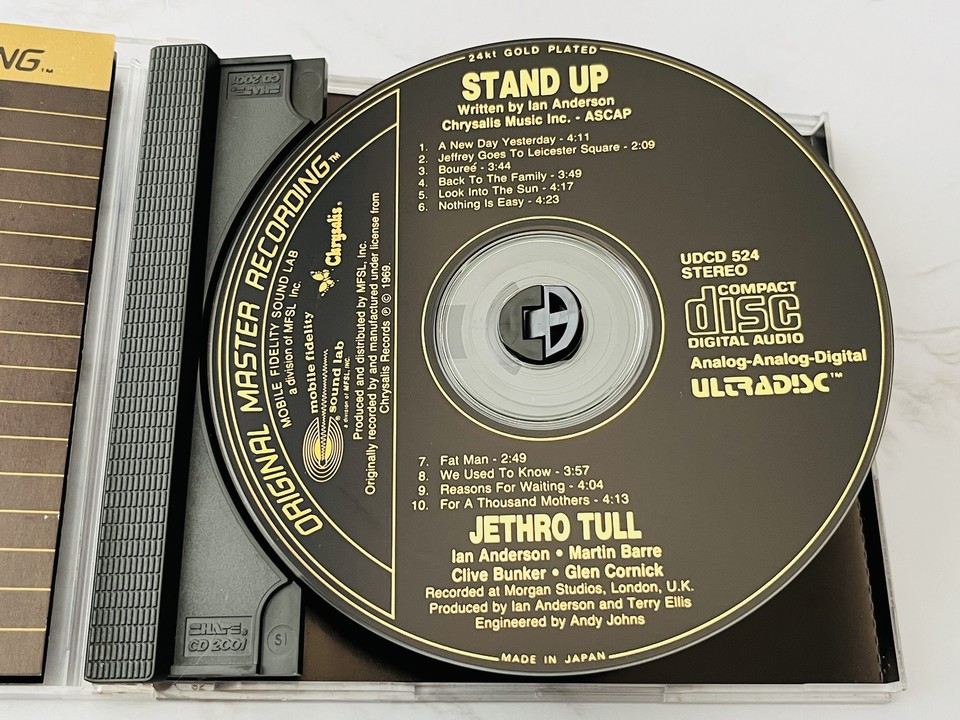 Jethro Tull Stand Up CD MFSL ULTRADISC JAPAN 24KT GOLD DISC! LIMITED ED