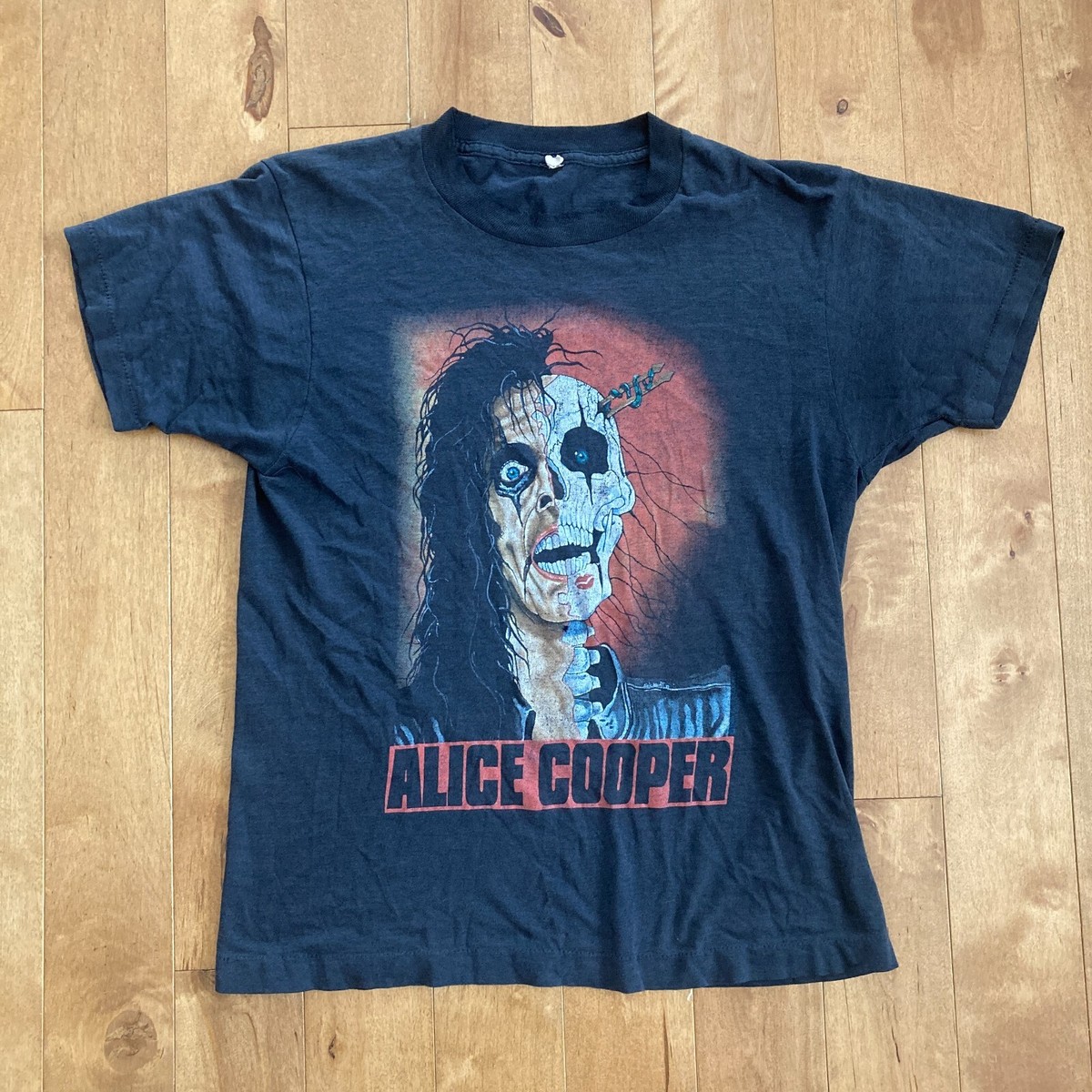 ゆうたろう【80〜90's】 ALICE COOPER rock Tee 1989 Alice Cooper Trash Album Tee Vintage 1980s Rock Concert