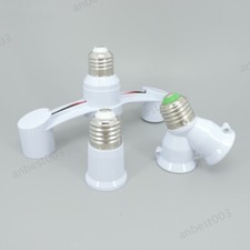 E27 to 2 E27 head Extended LED Lamp base Holder Bulb power Socket Splitter