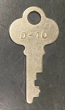 Original AMCO Advance Machine Company D-10 Gumball or Peanut Machine Padlock Key